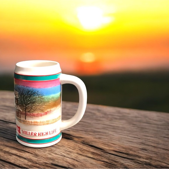 Vintage 1985 Winter Scene from Miller High Life - Picture 9 of 16